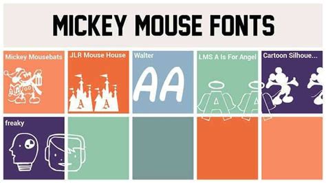 Mickey Mousebats Font Dafont Free