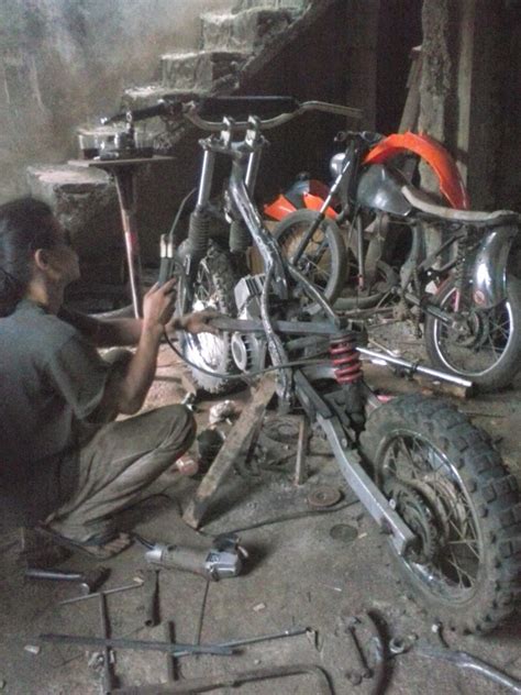 Modif Rangka Trail Satria Tak Inspirasi Penting