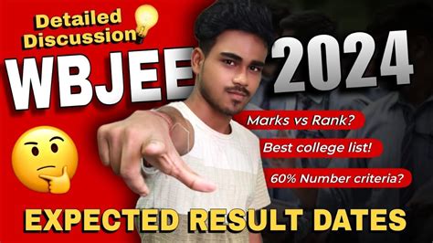 Wbjee Result Date Marks Vs Rank Vs College Details Discussion