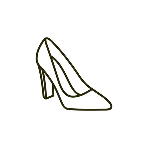 Red Womens High Heeled Shoes Vector Icon Illustration Beauty And Fashion High Heel Footwear