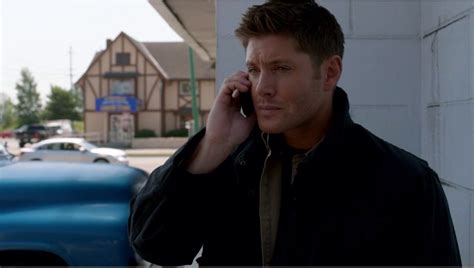 Dean With A Phone Talking To Benny And Hiding From Sam Jensen Ackles