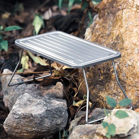 Grill De Table Pliante Compact En Titane Id Al Pour La Randonn E Les