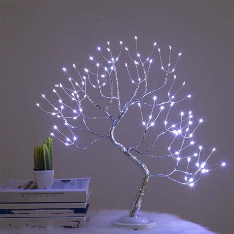 Купить 108 LED USB медный провод Рождественская елка Настольный ночник ...