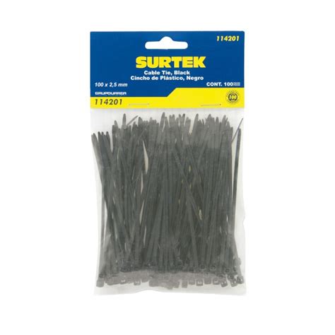 Compre su CINCHO SURTEK 114200 PLÁSTICO NATURAL 100 X 2 5 MM C 100