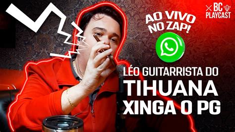 Léo Guitarrista do Tihuana XINGA o PG ao vivo no ZAP YouTube