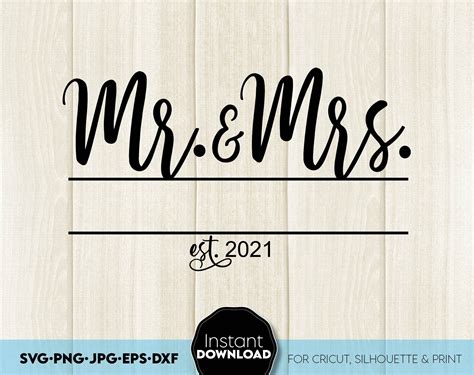 Mr And Mrs 2024 Svg Bundle Mr And Mrs Split Monogram Svg Hubby Wifey 2024 Svg Marriage Svg