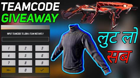 Cobra Mp40 Team Code Giveaway Free Fire Live Giveaway Youtube