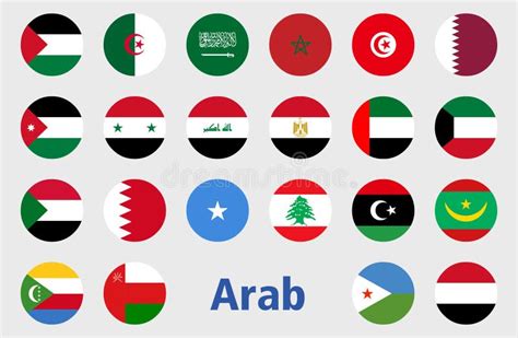 Arab Flags With Names