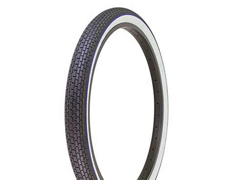 Bike Tire Duro 26 X 2 125 Black White Side Wall Blue Line HF 120A