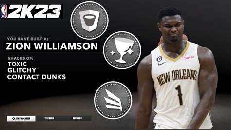 THE BEST ZION WILLIAMSON BUILD NBA 2K23 HOF BULLY AND 95 STRENGTH