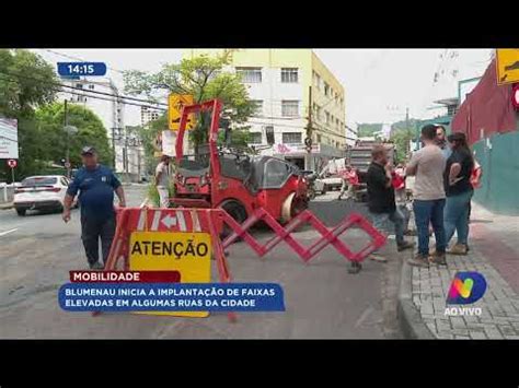 Blumenau Inicia Implanta O De Faixas Elevadas