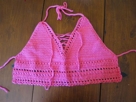 Hot Pink Halter Top Crochet Pattern Etsy