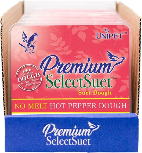 PREMIUM SELECTSUET Hot Pepper Suet Dough Wild Bird Food, 11-oz tray ...