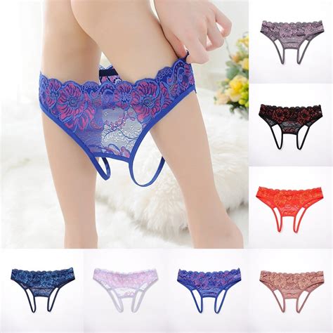 Hot Sale Sexy Women Lace Thong G String Panties Lingerie Underwear Crotchle T Back Brief