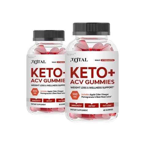 2 Pack Total Keto Total Keto Acv Weight Loss Gummies