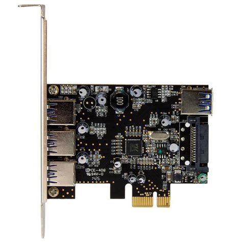 StarTech Carte contrôleur PCI E 4 ports USB 3 0 Type A 1 interne