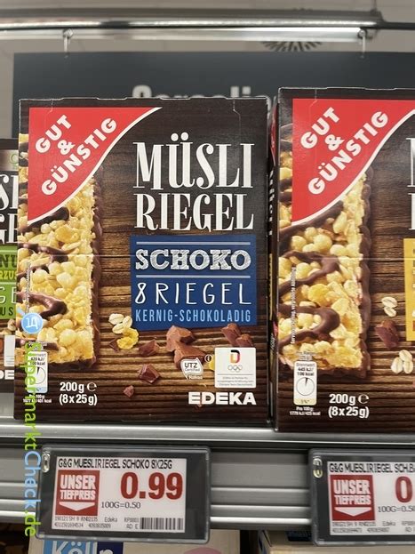 Gut Günstig Müsliriegel Schoko Nutri Score Kalorien Angebote Preise