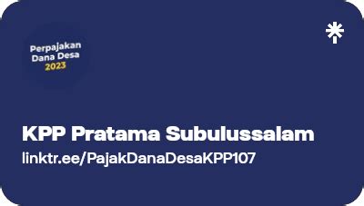 KPP Pratama Subulussalam Linktree