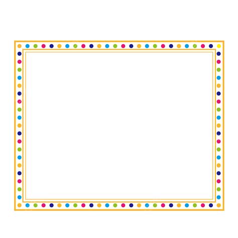 Polka Dot Border Clip Art