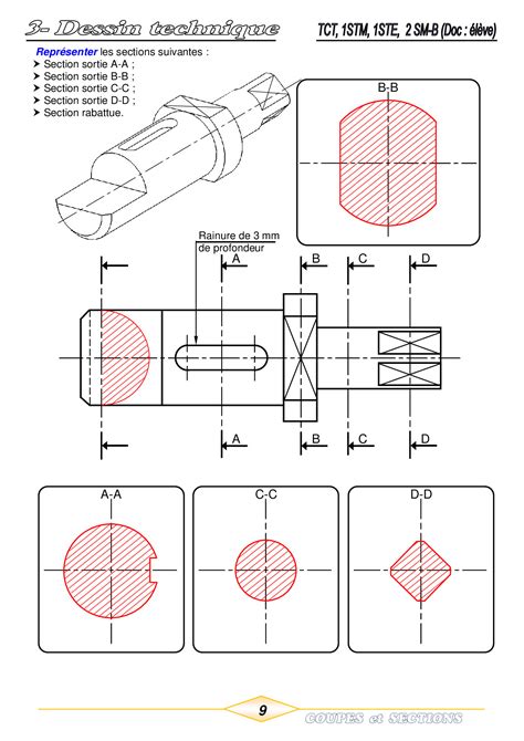 Coupes Et Sections Corrigé Dexercices Alloschool