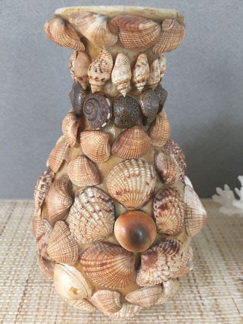 54 Seashell Vase Ideas Vase Sea Shells Seashell Crafts