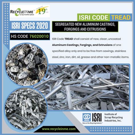 Scrap News Isri Code Tread Segregated New Aluminum Castings