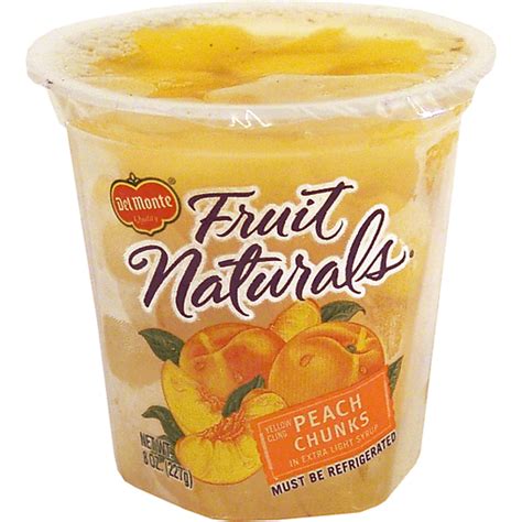 Del Monte Fruit Naturals Peach Chunks Yellow Cling In Extra Light