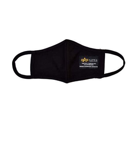 Маска защитная тканевая ALPHA INDUSTRIES CREW FACE MASK black, купить в ...