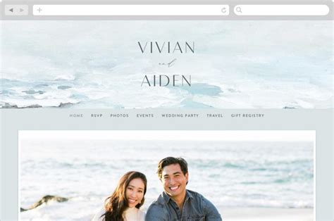 At Sea Wedding Website By Nicoletta Savod Minted