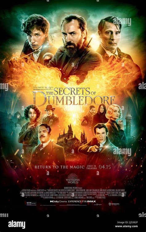 Fantastic Beasts The Secrets Of Dumbledore Poster Top From Left