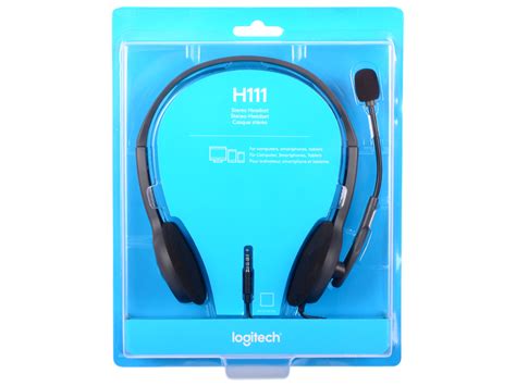 Наушники Logitech Headset H111 купить в Красноярске Цена на Наушники Logitech Headset H111