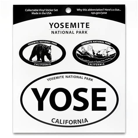 Yosemite National Park Triple Decal — Americas National Parks