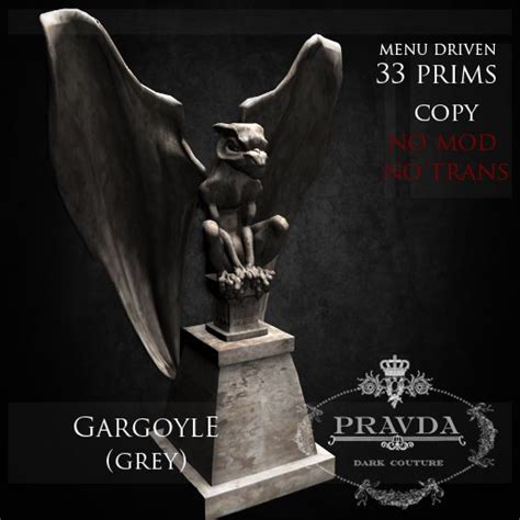 Second Life Marketplace Pravda Dc Gargoyle Grey