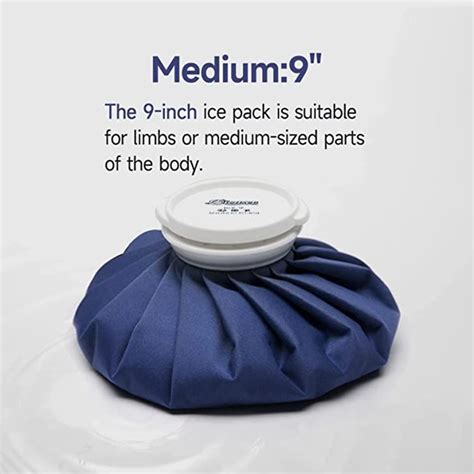 BICAREE Ice Pack For Injuries Reusable Ice Bags Hot Water Bag For Hot Cold Therapy And Pain