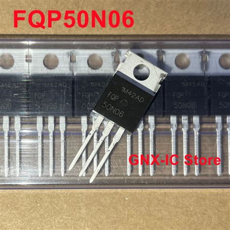 50PCS/Lot Original New Imported FQP50N06 50N06 TO-220 MOSFET 60V 50A N ...