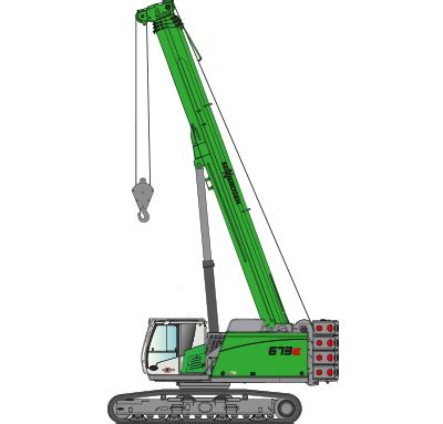 673 E Robust Telescopic Crane For Construction Sites SENNEBOGEN