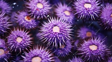 Premium Photo Sea Urchins Underwater In The Atlantic Ocean Purple Sea