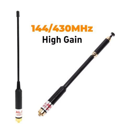 TELESCOPIC AL 800 DUAL Band VHF UHF SMA Female Antennas For BaoFeng UV