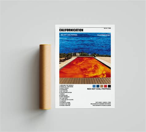 Red Hot Chili Peppers Posters Californication Poster Tracklist Album