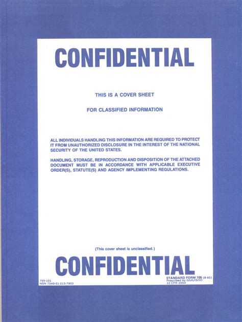 Confidential Cover Sheet Fill Online Printable Fillable Blank