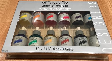 Winsor And Newton Liquid Acrylic Colour Designers Introductory Set Barnet Gallery