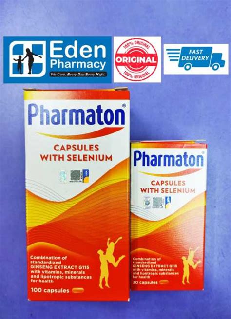 Pharmaton Capsules With Selenium 30s 100s 30s 100s Lazada