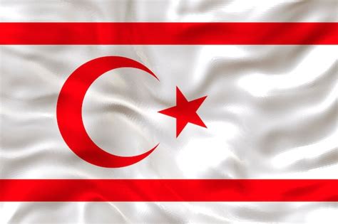 Premium Photo | National flag of turkish republic of northern cyprus ...