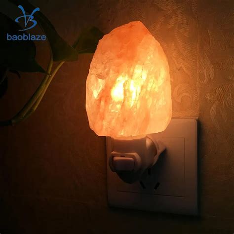 Hand Carved Himalayan Crystal Salt Lamp Rock Stone Lamp Bedside Night