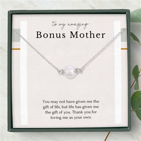 Bonus Mom T From Bride Bonus Mom Necklace Stepmom Wedding Etsy