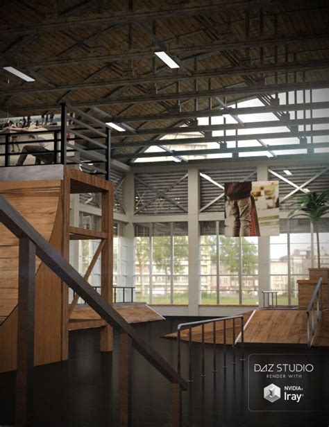 Indoor Skate Park – Render-State