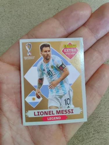 Figurinha Dourada Gold Extra Legend Messi Copa Qatar 2022 R 6 600 Em