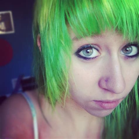 My Hair Colors Electric Lizard Green Hair Dye My Hair Hair Color