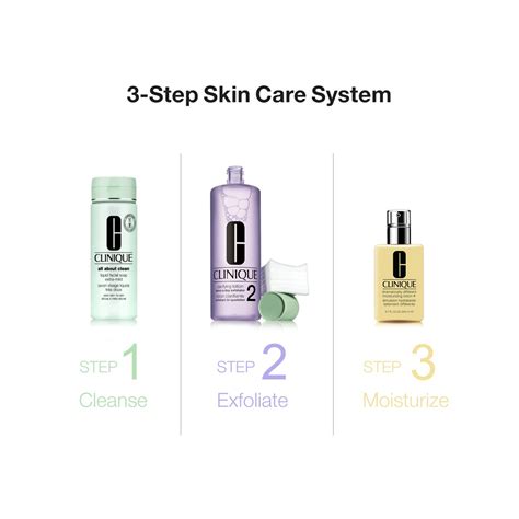 Buy Clinique 3 Step Skincare Set For Dry Combination Skin Sephora