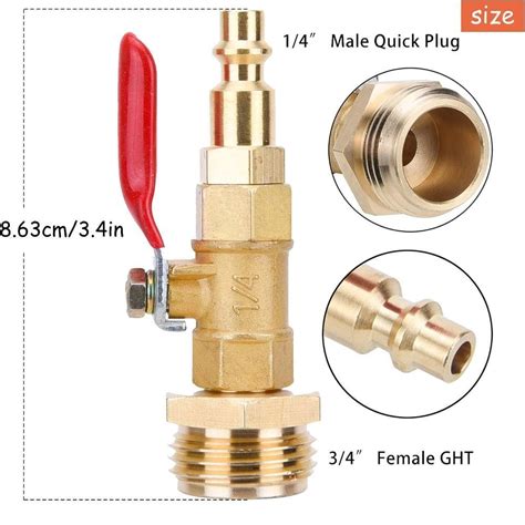 Brass Blowout Adapter Kit Male Wintering Quick Fitting Rv